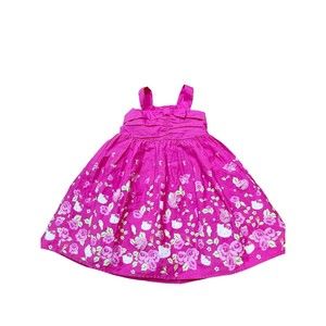 Hello Kitty by Sanrio Girls Summer Dress Size 3T Pink Lined Excellent Condition